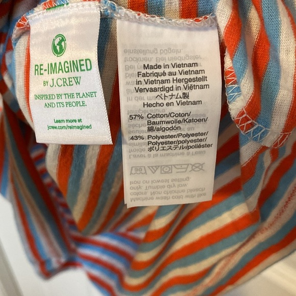 NWT JCrew wide neck slub ringer striped tshirt - Picture 5 of 5